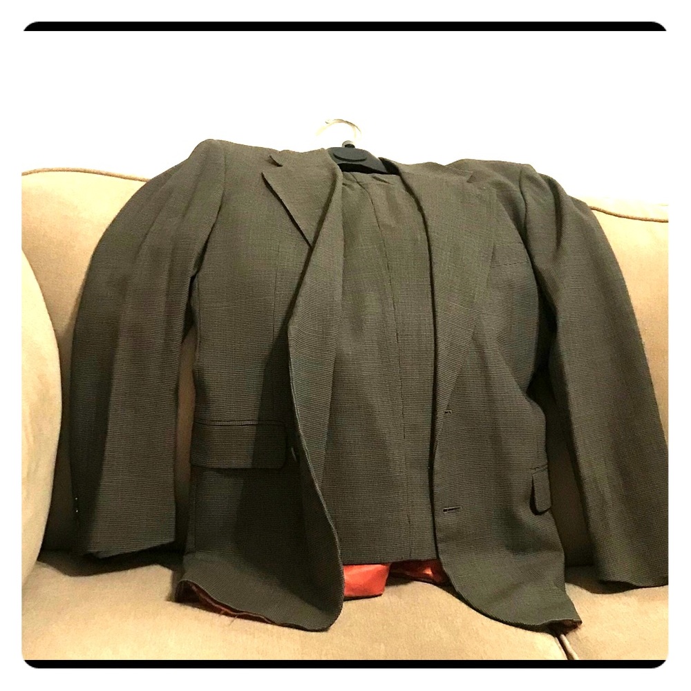 Macy’s Men’s store Grey Checkered Suit